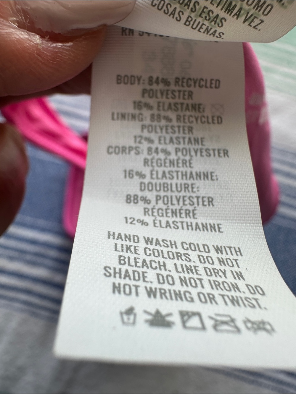 New Aerie bikini bottoms Pink Mid Rise Cheekiest Caviar Shine - XS - Picture 4 of 6
